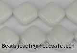 CCN595 15.5 inches 15*15mm diamond candy jade beads wholesale