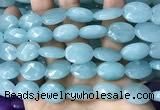 CCN5971 15 inches 13*18mm faceted oval candy jade beads