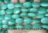 CCN5973 15 inches 13*18mm faceted oval candy jade beads