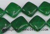 CCN600 15.5 inches 15*15mm diamond candy jade beads wholesale