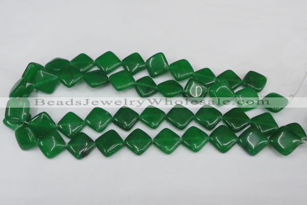 CCN600 15.5 inches 15*15mm diamond candy jade beads wholesale