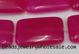 CCN611 15.5 inches 20*30mm rectangle candy jade beads wholesale