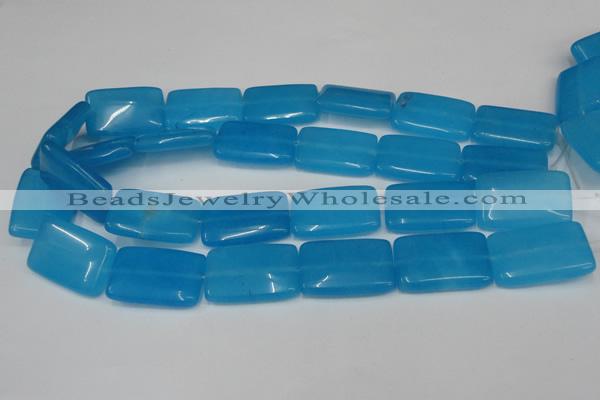 CCN614 15.5 inches 20*30mm rectangle candy jade beads wholesale