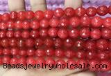 CCN6304 15.5 inches 8mm faceted round candy jade beads Wholesale