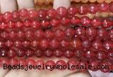 CCN6307 15.5 inches 8mm faceted round candy jade beads Wholesale