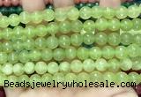 CCN6322 15.5 inches 8mm faceted round candy jade beads Wholesale