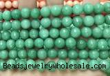 CCN6331 15.5 inches 8mm faceted round candy jade beads Wholesale