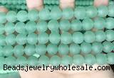 CCN6366 15.5 inches 6mm, 8mm, 10mm & 12mm round matte candy jade beads