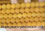 CCN6370 15.5 inches 6mm, 8mm, 10mm & 12mm round matte candy jade beads