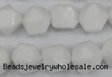 CCN660 15.5 inches 15*15mm faceted nuggets candy jade beads