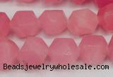 CCN661 15.5 inches 15*15mm faceted nuggets candy jade beads