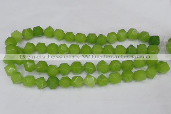 CCN666 15.5 inches 15*15mm faceted nuggets candy jade beads