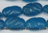 CCN684 15.5 inches 15*23mm carved oval candy jade beads wholesale