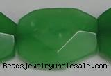 CCN697 15.5 inches 30*40mm faceted octagonal candy jade beads