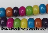 CCN722 15.5 inches 8*12mm rondelle candy jade beads wholesale