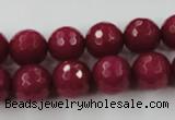 CCN757 15.5 inches 4mm faceted round candy jade beads wholesale