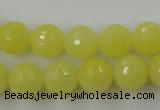 CCN759 15.5 inches 4mm faceted round candy jade beads wholesale