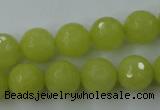 CCN760 15.5 inches 4mm faceted round candy jade beads wholesale