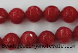 CCN773 15.5 inches 6mm faceted round candy jade beads wholesale