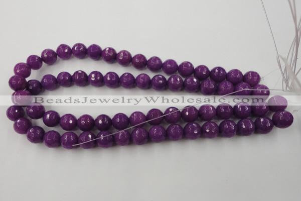 CCN779 15.5 inches 6mm faceted round candy jade beads wholesale