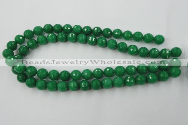 CCN831 15.5 inches 12mm faceted round candy jade beads wholesale