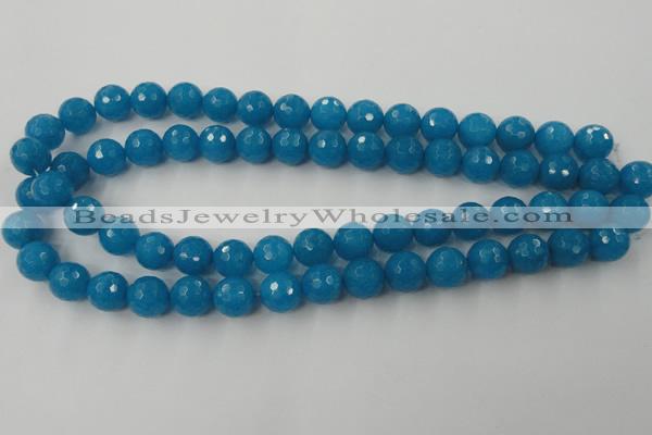 CCN832 15.5 inches 12mm faceted round candy jade beads wholesale