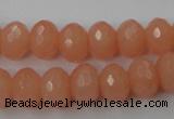 CCN905 15.5 inches 9*12mm faceted rondelle candy jade beads