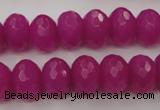 CCN906 15.5 inches 9*12mm faceted rondelle candy jade beads