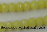 CCN907 15.5 inches 9*12mm faceted rondelle candy jade beads