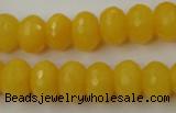 CCN908 15.5 inches 9*12mm faceted rondelle candy jade beads