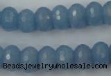 CCN909 15.5 inches 9*12mm faceted rondelle candy jade beads