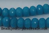 CCN910 15.5 inches 9*12mm faceted rondelle candy jade beads