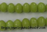 CCN912 15.5 inches 9*12mm faceted rondelle candy jade beads