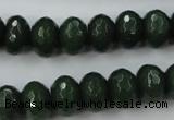 CCN913 15.5 inches 9*12mm faceted rondelle candy jade beads