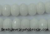 CCN915 15.5 inches 10*14mm faceted rondelle candy jade beads