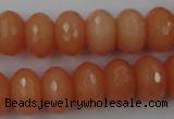 CCN917 15.5 inches 10*14mm faceted rondelle candy jade beads