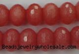 CCN931 15.5 inches 12*16mm faceted rondelle candy jade beads