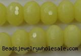 CCN932 15.5 inches 12*16mm faceted rondelle candy jade beads