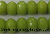 CCN935 15.5 inches 12*16mm faceted rondelle candy jade beads