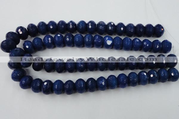 CCN940 15.5 inches 12*16mm faceted rondelle candy jade beads