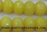 CCN948 15.5 inches 14*18mm faceted rondelle candy jade beads