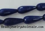 CCN979 15.5 inches 9*22mm faceted teardrop candy jade beads