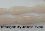 CCN981 15.5 inches 10*30mm faceted teardrop candy jade beads