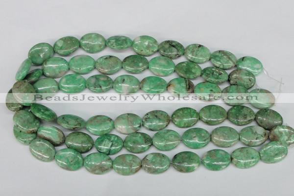 CCO119 15.5 inches 15*20mm oval dyed natural chrysotine beads