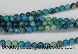 CCO160 15.5 inches 4mm round dyed natural chrysotine beads