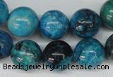 CCO168 15.5 inches 18mm round dyed natural chrysotine beads