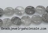 CCQ117 15.5 inches 12mm coin cloudy quartz beads wholesale