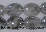 CCQ147 15.5 inches 15*20mm oval cloudy quartz beads wholesale