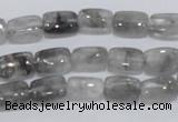 CCQ174 15.5 inches 8*12mm rectangle cloudy quartz beads wholesale