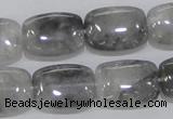 CCQ177 15.5 inches 15*20mm rectangle cloudy quartz beads wholesale